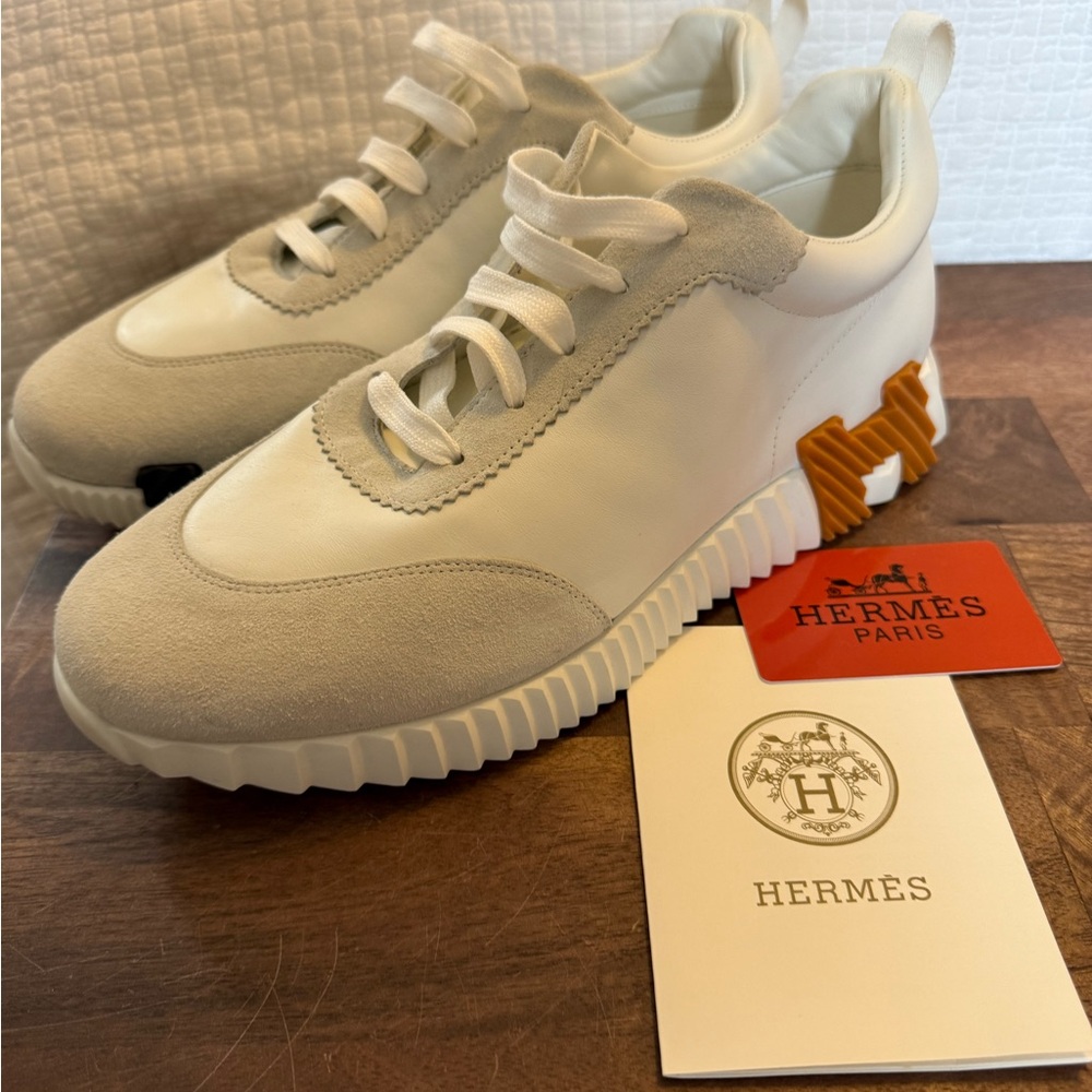 Hermes bouncing leather sneakers size 42/11